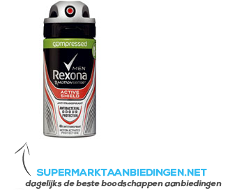 Rexona Deodorant spray men active shield aanbieding