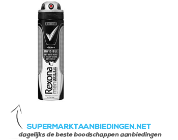 Rexona Deodorant spray men black & white aanbieding