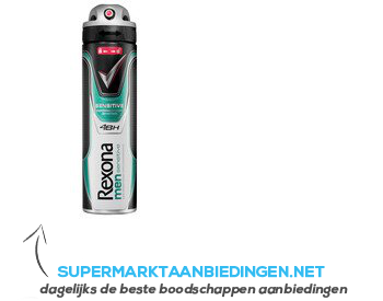 Rexona Deodorant spray men sensitive aanbieding