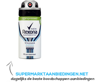 Rexona Deodorant spray men Williams F1 aanbieding