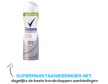 Rexona Deodorant spray women active shield aanbieding