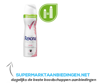 Rexona Deodorant spray women invisible pure aanbieding