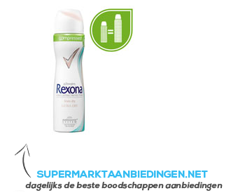 Rexona Deodorant spray women ultra dry linen aanbieding