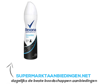 Rexona Women deodorant spray invisible aqua aanbieding