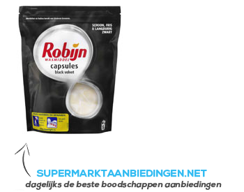 Robijn Wasmiddel capsules black velvet aanbieding