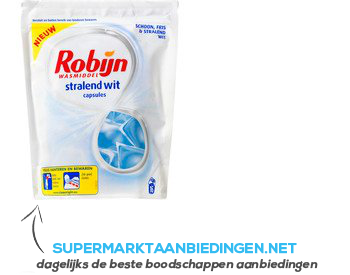 Robijn Wasmiddel capsules stralend wit aanbieding