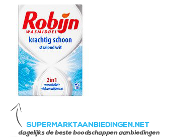 Robijn Wasmiddel waspoeder krachtig schoon wit aanbieding
