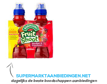 Robinsons Fruit shoot aardbei/framboos aanbieding