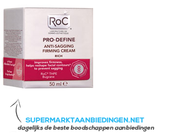 RoC Pro Define rich anti-sagging firming cream aanbieding