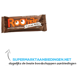 Roo’Bar Cacao nibs aanbieding