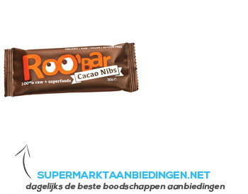 Roo'Bar Cacao nibs aanbieding