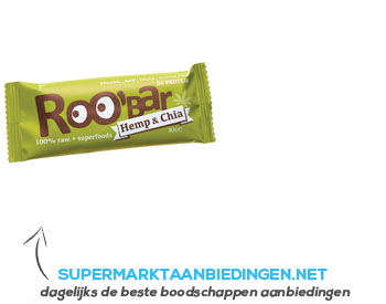 Roo’Bar Hemp-chia aanbieding