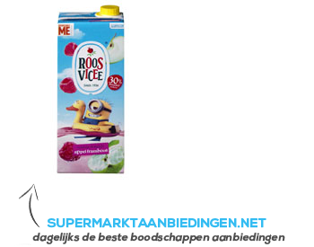 Roosvicee Fruitig drankje appel-framboos aanbieding