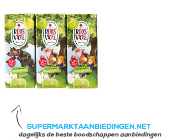 Roosvicee Fruitig drankje boomfruit mini aanbieding