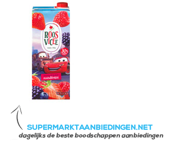 Roosvicee Fruitig drankje roodfruit aanbieding