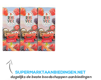 Roosvicee Fruitig drankje roodfruit mini aanbieding