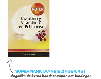 Roter Cranberry vitamine C en echinacea aanbieding