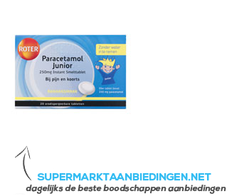 Roter Paracetamol junior smelttabletten 250 mg aanbieding