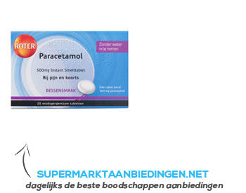 Roter Paracetamol smelttablet bessen aanbieding