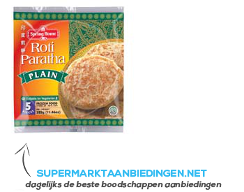 Roti paratha plain aanbieding