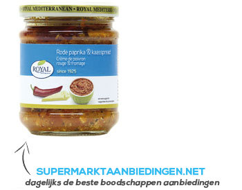 Royal Rode paprika & kaasspread aanbieding