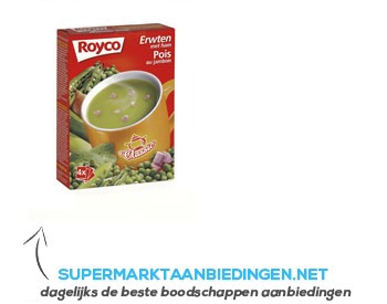 Royco Minute Soup classic erwten met ham aanbieding