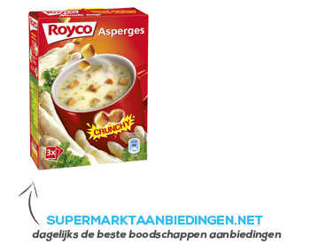 Royco Minute Soup crunchy asperge aanbieding
