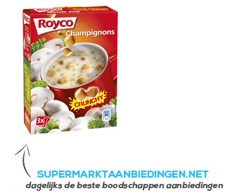 Royco Minute Soup crunchy champignon aanbieding