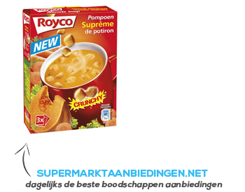 Royco Minute Soup crunchy pompoen aanbieding