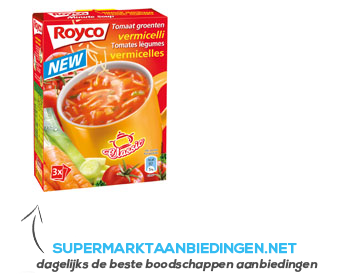 Royco Minute Soup tomaat/ groente/ vermicelli aanbieding