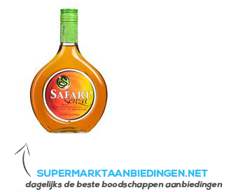 Safari Senza exotic fruit drink aanbieding