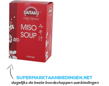 Saitaku Miso soup aanbieding