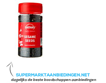 Saitaku Roasted sesame seeds black aanbieding