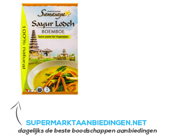 Samasaya Boemboe sayur lodeh aanbieding