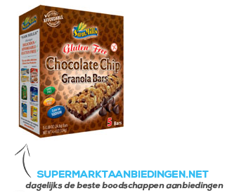 SamMills Chocolate chip granola bars glutenvrij aanbieding