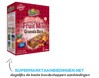 SamMills Fruitmix granola bars glutenvrij aanbieding