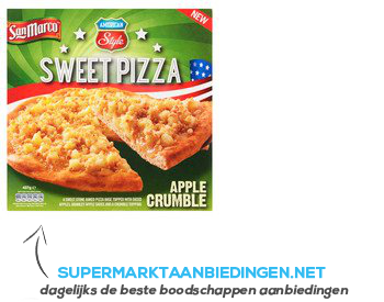 San Marco Sweet pizza chocolate applecrumble aanbieding