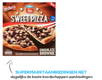 San Marco Sweet pizza chocolate brownie aanbieding