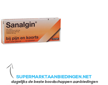 Sanalgin Pijnstiller tabletten aanbieding