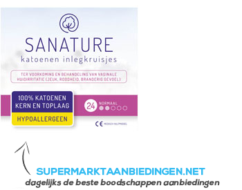 Sanature Katoen inlegkruisje aanbieding