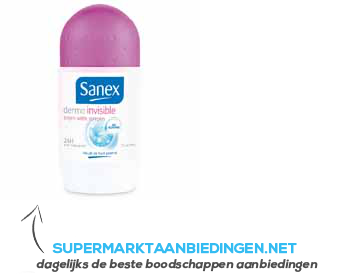 Sanex Dermo invisible deodorant roller aanbieding