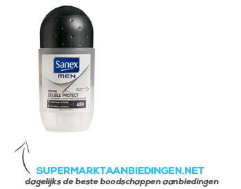 Sanex For men dermo double protect deoroller aanbieding