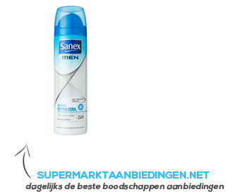 Sanex Men dermo extra cool deodorant spray aanbieding