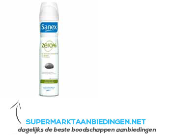 Sanex Zero% deodorant spray - normale huid aanbieding