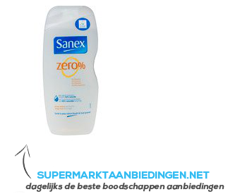Sanex Zero% douche- en badgel - droge huid aanbieding