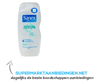 Sanex Zero% douche- en badgel - normale huid aanbieding