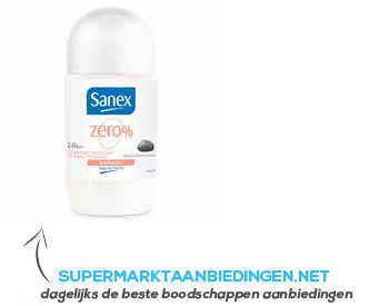 Sanex Zero% roller voor een gevoelige huid aanbieding