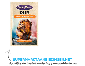 Santa Maria Rub beer can chicken aanbieding