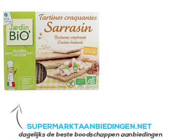 Sarrasin crackers boekweit glutenvrij aanbieding