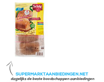 Schär Ciabatta rustica glutenvrij aanbieding